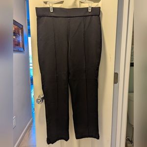 Christian Siriano black ponte pull on pants